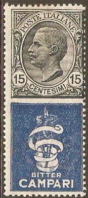Italy 1924 15c + Bitter Campari. SG171b.