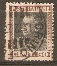 Italy 1927 50c King Victor Emmanuel III series. SG216.