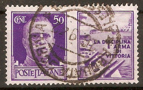 Italy 1942 50c Bright violet (Navy). SG571.