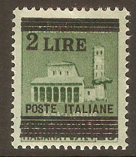 Italy 1945 2l on 25c Green. SG628.