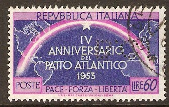 Italy 1953 60l Atlantic Pact Series. SG852.