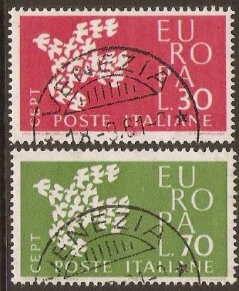 Italy 1961 Europa Stamps Set. SG1066-SG1067.