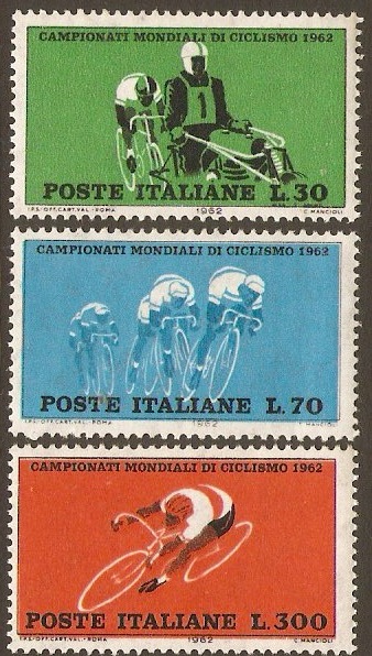 Italy 1962 Cycling Championships Set. SG1078-SG1079.