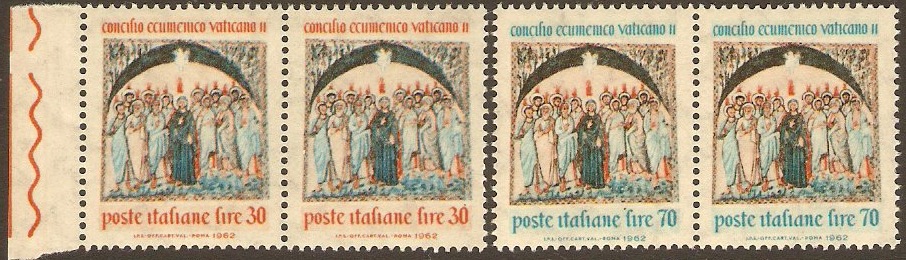 Italy 1962 Ecumenical Council Set. SG1087-SG1088.