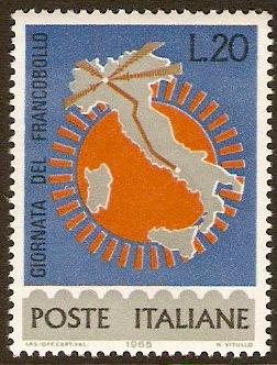 Italy 1965 Stamp Day Stamp. SG1147. - Click Image to Close