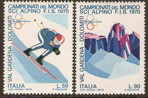 Italy 1970 Skiing Championships Set. SG1251-SG1252.