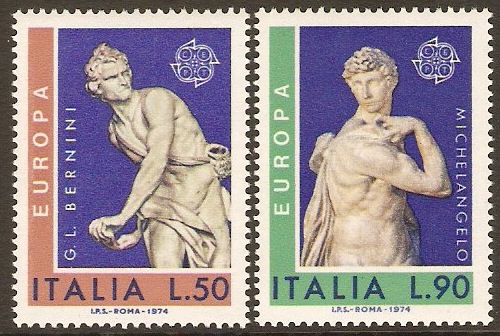 Italy 1974 Europa Set. SG1390-SG1391.