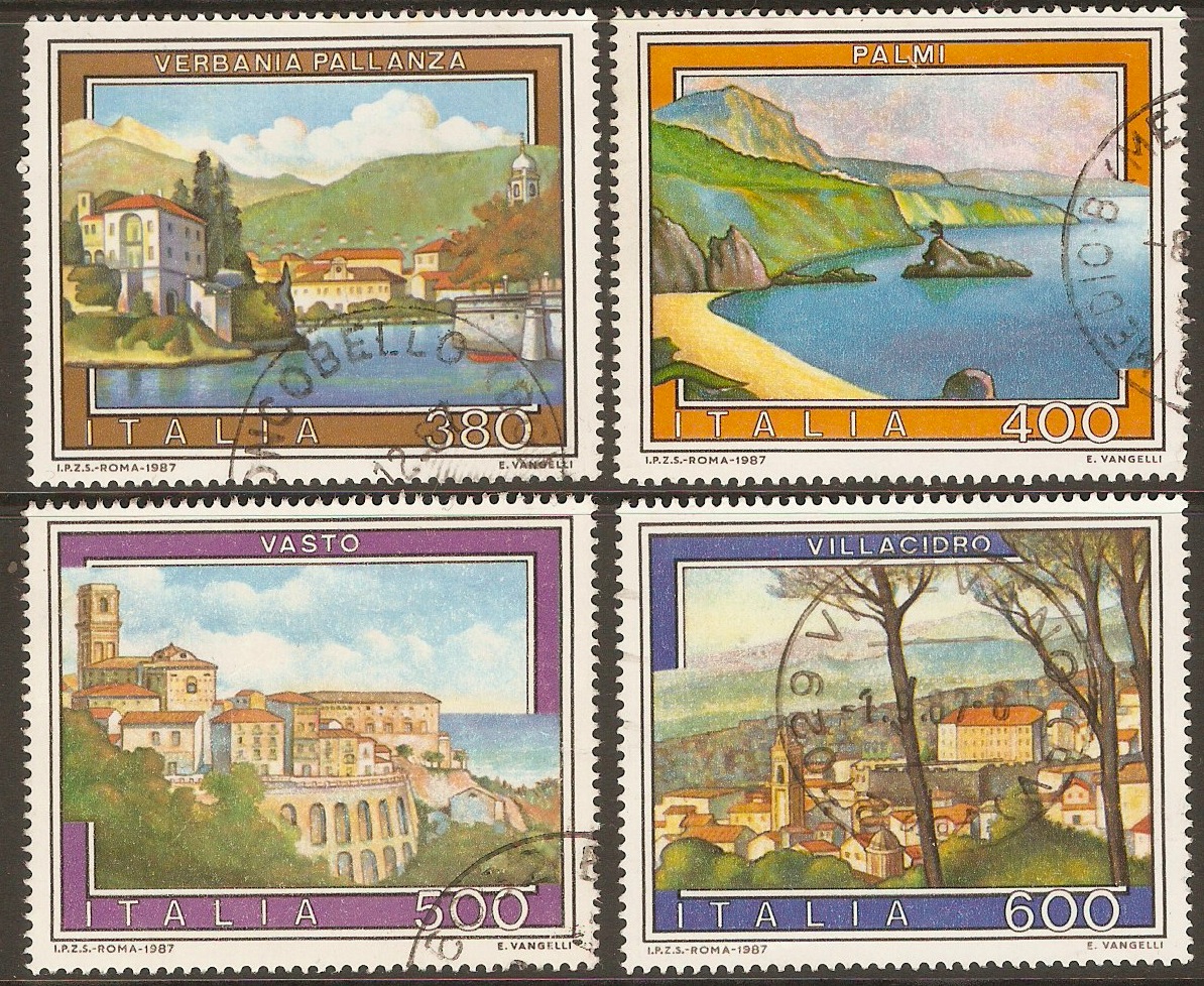 Italy 1987 Tourist Publicity set (14th. Series). SG1963-SG1966.