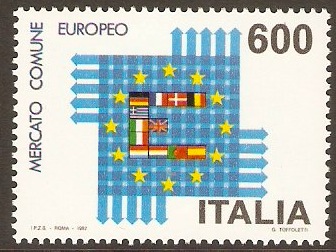 Italy 1992 600l European Single Market Stamp. SG2179.