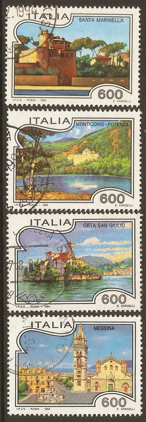 Italy 1994 Tourist Publicity set (21st. Series). SG2248-SG2251.