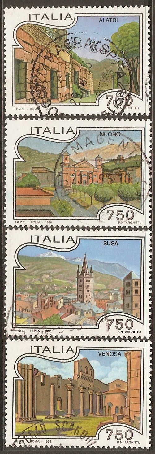 Italy 1995 Tourist Publicity set (22nd. Series). SG2315-SG2318.