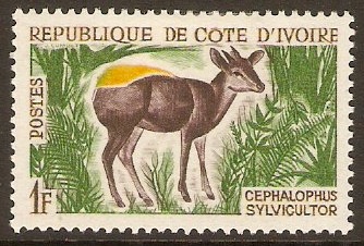 Ivory Coast 1963 1f Tourism and Hunting series. SG227.