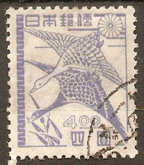 Japan 1947 4y Blue - Geese. SG446.