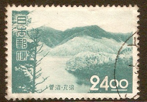 Japan 1951 24y Lake Marunuma - Tourist series. SG642.