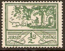Jersey 1943 d Green. SG3.