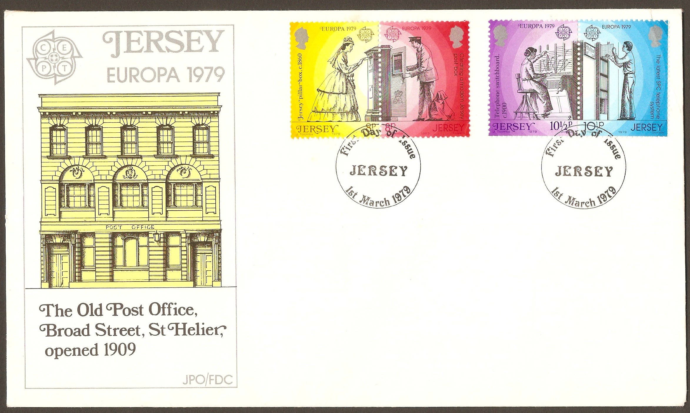 Jersey 1979 Europa - Communications set FDC.