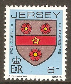 Jersey 1981 6p Family Arms series. SG255.