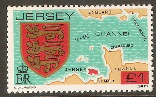 Jersey 1981 1 Family Arms series. SG273.