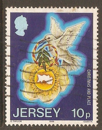 Jersey 1986 10p Christmas series. SG402.