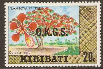 Kiribati 1981 20c Cultural Series Official Stamps. SGO18