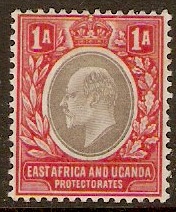 East Africa and Uganda 1903 1a Grey and red. SG2.