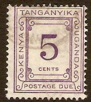 Kenya, Uganda and Tanganyika 1935 5c Violet. SGD7.