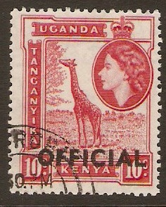 Kenya, Uganda and Tanganyika 1959 10c Carmine-red. SGO2.