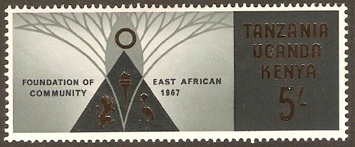 Kenya, Uganda and Tanzania 1967 Community Foundation. SG243.