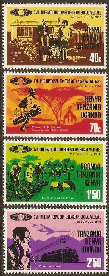 Kenya, Uganda and Tanzania 1974 Welfare Conf. Set. SG355-SG358. - Click Image to Close