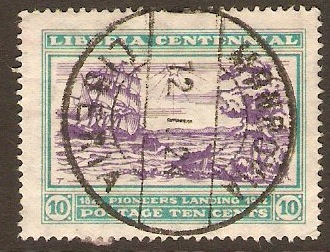 Liberia 1923 10c Centennial series. SG469.