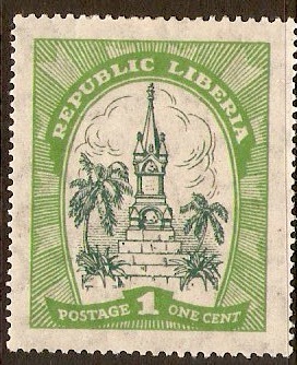 Liberia 1923 1c Green. SG471.