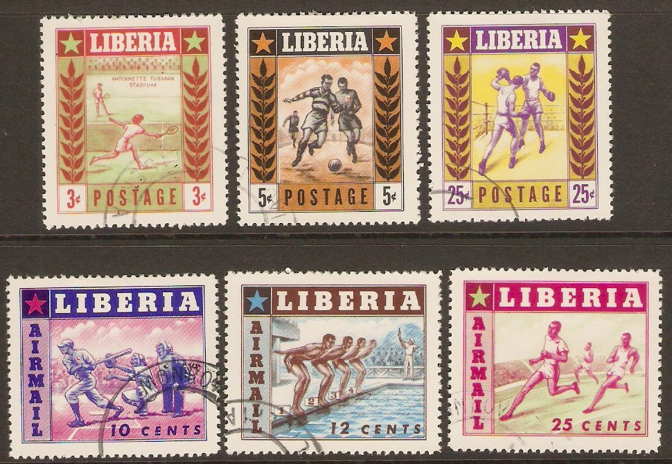 Liberia 1955 Sports set. SG756-SG761.