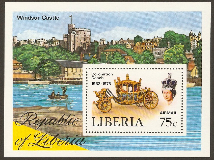 Liberia 1978 Coronation Anniversary Sheet. SGMS1351. - Click Image to Close