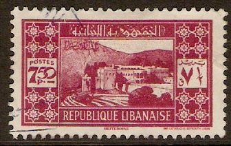 Lebanon 1939 7p.50 Red. SG250.