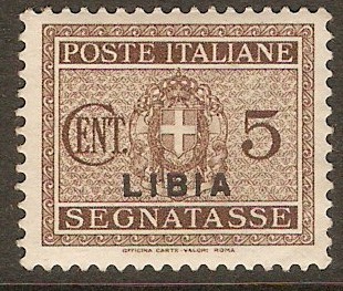 Italian Colony 1934 5c Brown - Postage Due. SGD68.