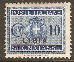 Italian Colony 1934 10c Deep blue - Postage Due. SGD69.