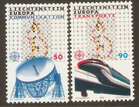 Liechtenstein 1988 Europa set. SG931-SG932.