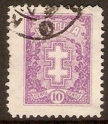 Lithuania 1927 10c violet. SG278.