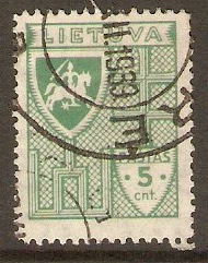 Lithuania 1934 5c Green. SG399.