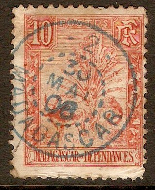 Madagascar 1903 10c Scarlet. SG42.