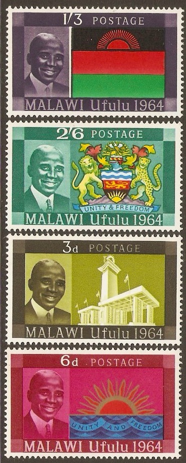Malawi 1964 Independence Set. SG211-SG214.