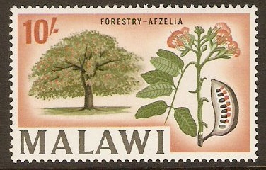 Malawi 1964 10s Forestry Stamp. SG226.