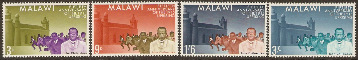 Malawi 1965 Rising Anniversary Set. SG238-SG241.