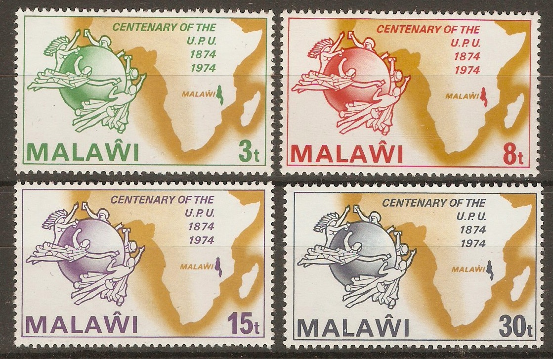 Malawi 1974 UPU Centenary set. SG457-SG460.