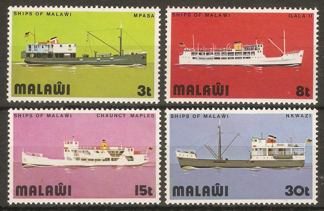 Malawi 1975 Lake Malawi Ships set. SG486-SG489.