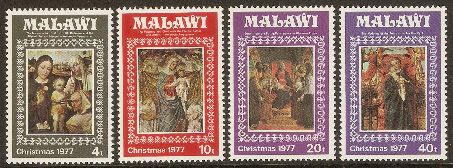 Malawi 1977 Christmas Set. SG557-SG560.