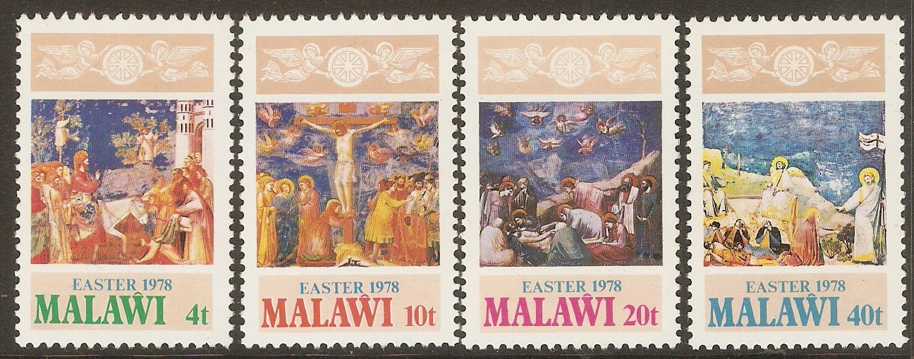 Malawi 1978 Easter - Giotto Paintings set. SG562-SG565.
