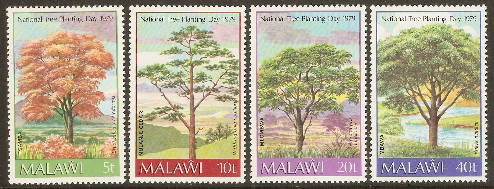 Malawi 1979 Tree Planting set. SG592-SG595.