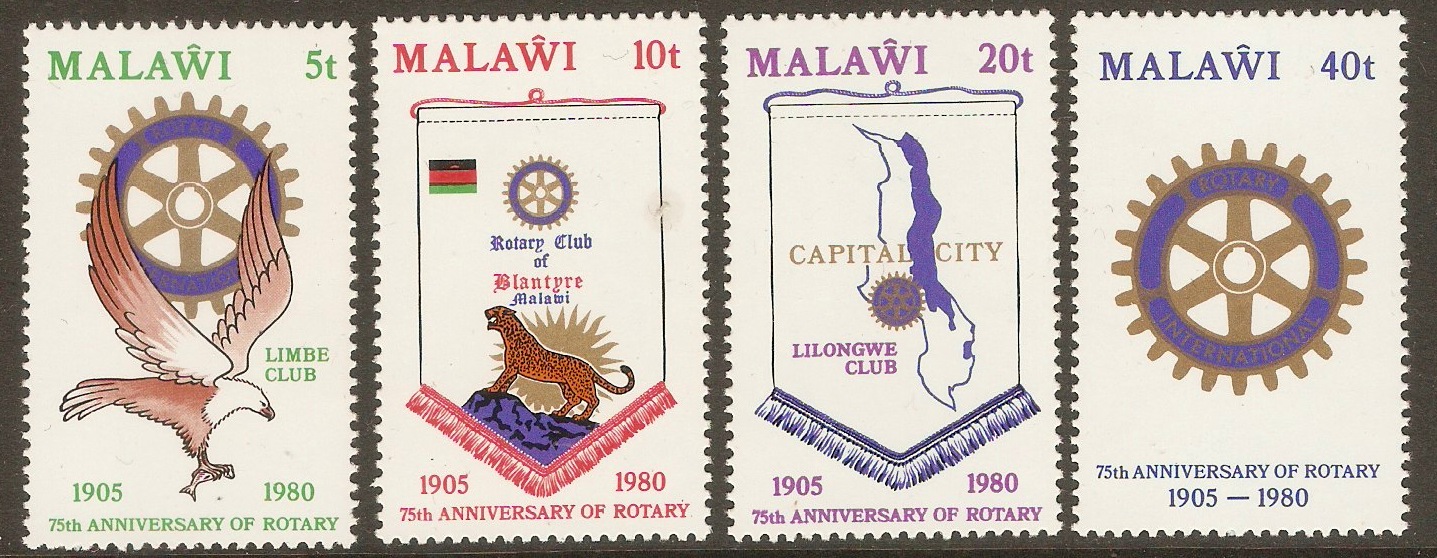 Malawi 1980 Rotary Anniversary set. SG615-SG618.
