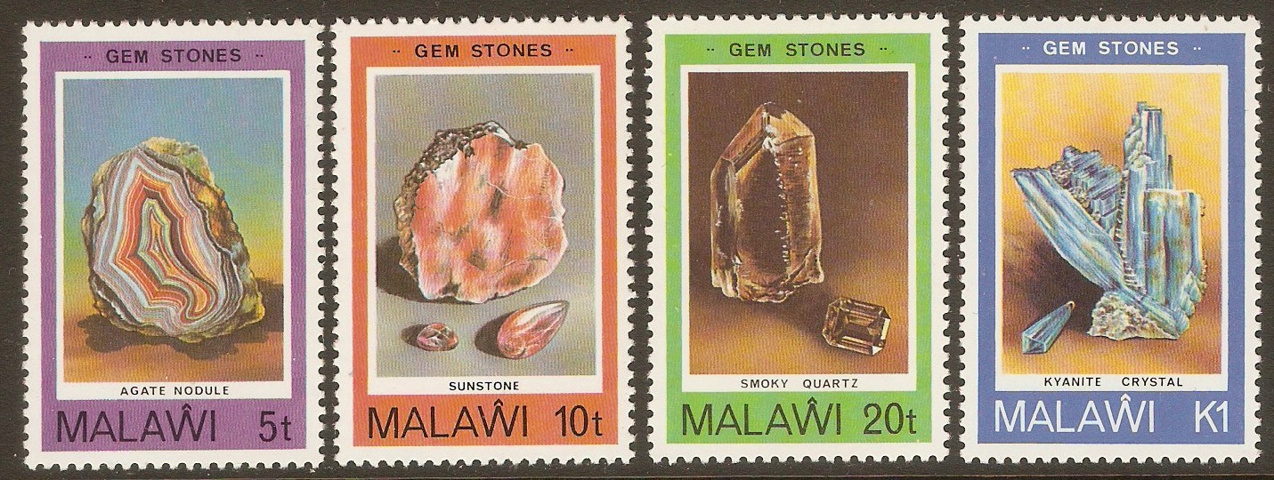 Malawi 1980 Gemstones set. SG625-SG628.